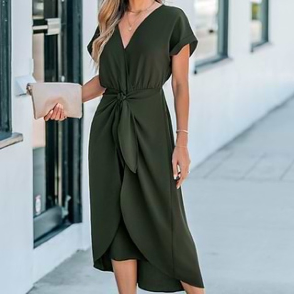 Cupshe Midi Wrap Dress